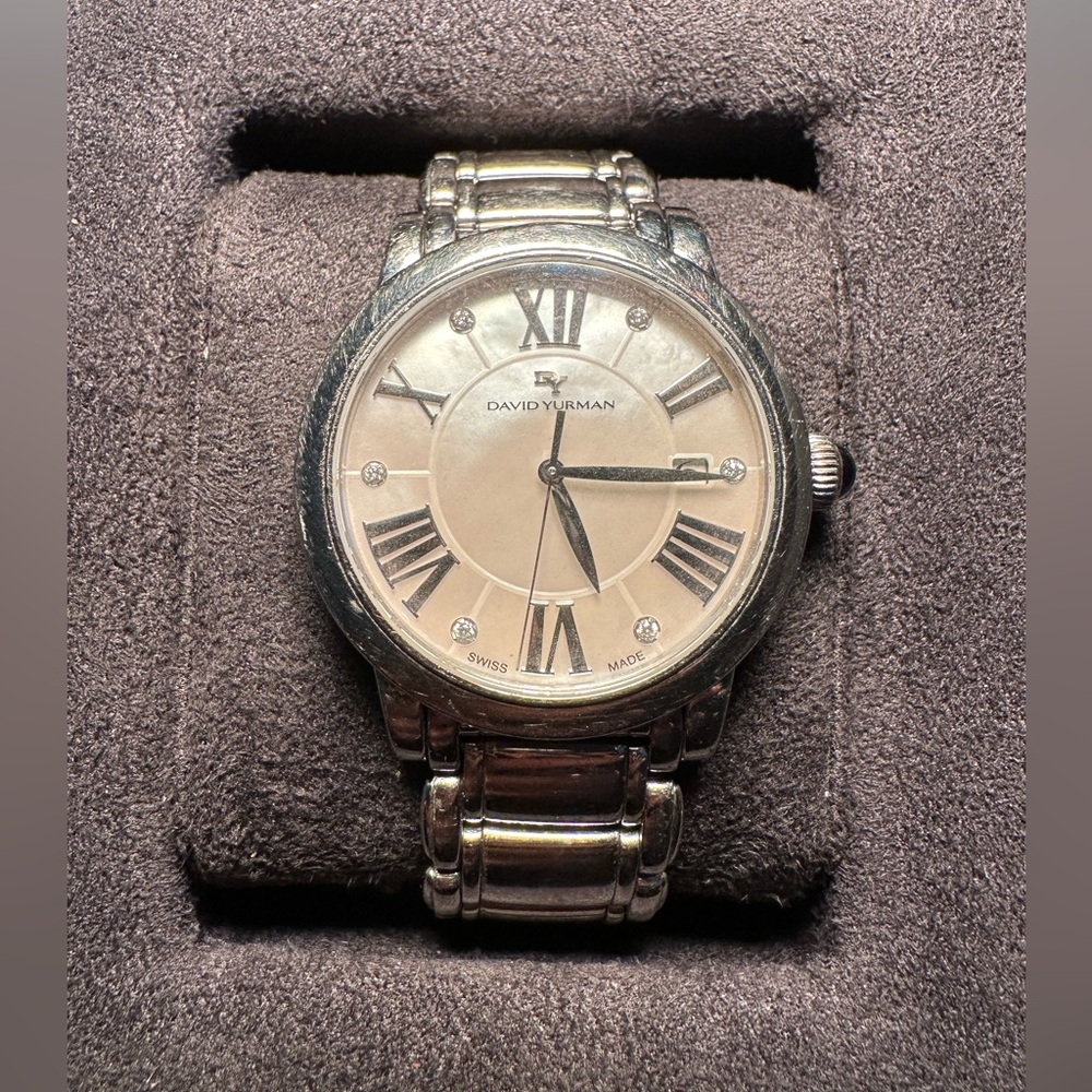 David Yurman - Stainless Steel Diamond  - quarts watch